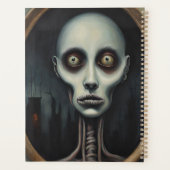 Dark Gothic Portrait Notitieboek – Mysterious Horr (Achterkant)