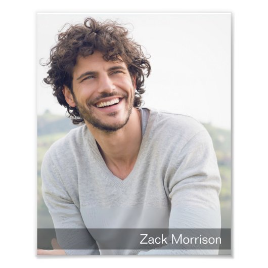 Dark Gradient Border 8x10 Actor Headshot Prints Foto Afdruk (Voorkant)