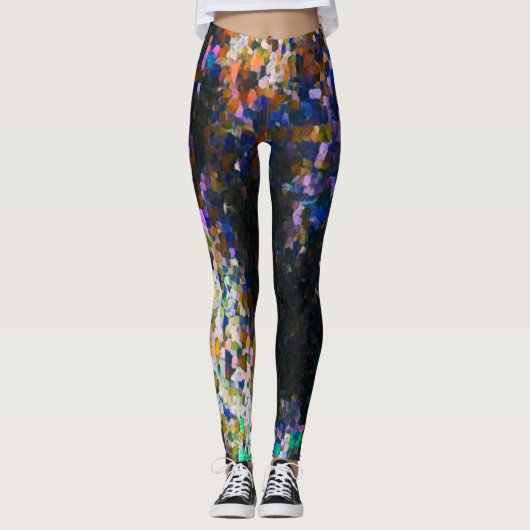 Dark Graffiti Paint Love Leggings (Voorkant)