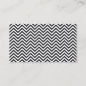 Dark Gray Chevron Stripes Life Coach Visitekaartje (Achterkant)