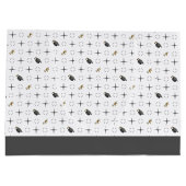 Dark Gray Graduation Caps and Diploma Pattern Groot Cadeauzakje (Achterkant)