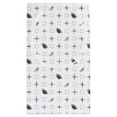 Dark Gray Graduation Caps and Diploma Pattern Klein Cadeauzakje (Achterkant)