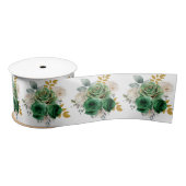 Dark Green and Gold Elegant Flowers Lint (Spoel)