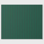 Dark Green Christmas - Stripe Nostalgia Cadeaupapier (Vlak)
