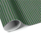 Dark Green & Dark Gray Wonky Stripes Cadeaupapier (Rol Hoek)
