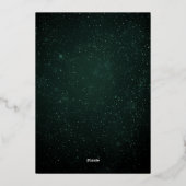 Dark Green elegant EID MUBARAK Invitation (Verso)