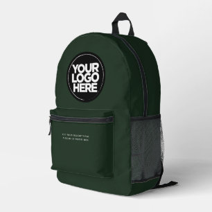 Dark Green Gepersonaliseerde zakelijke Logo en t Bedrukte Rugzak