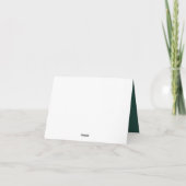 Dark Green Grad Merci note (4,25 po x 5,5 po) (Dos)