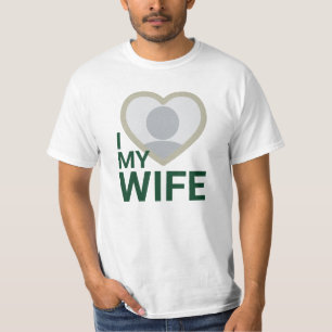 Dark Green I Love My Wife - T-shirts pour hommes