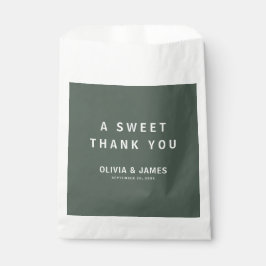Dark Green | Minimalistische Scandi bruiloft Bedan Bedankzakje