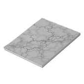 Dark Grey Marble Pattern Notitieblok (Gedraaid)