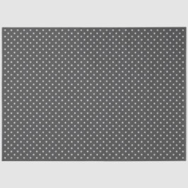 Dark Grey With White Polka Dots Tissuepapier