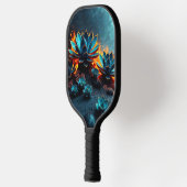 Dark Ground, Saturated Accents Pickleball Paddle (Links)