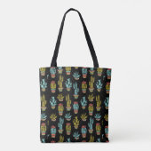 Dark Grunge Cactus Pattern Draagtas (Achterkant)
