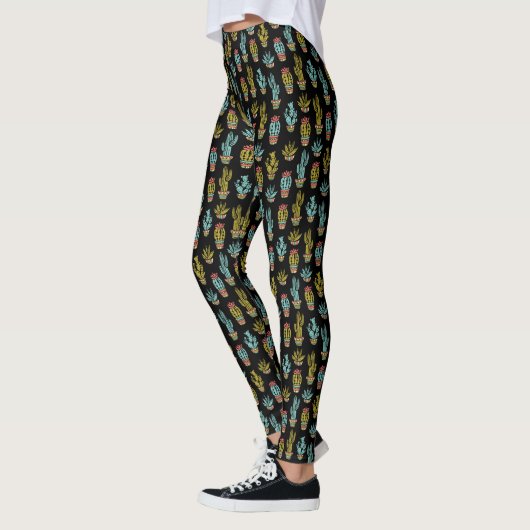 Dark Grunge Cactus Pattern Leggings (Links)