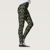 Dark Grunge Cactus Pattern Leggings (Rechts)