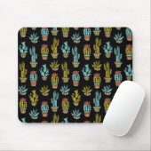 Dark Grunge Cactus Pattern Muismat (Met muis)