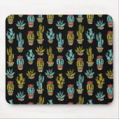 Dark Grunge Cactus Pattern Muismat (Voorkant)