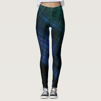 Dark Grunge Plaid Leggings