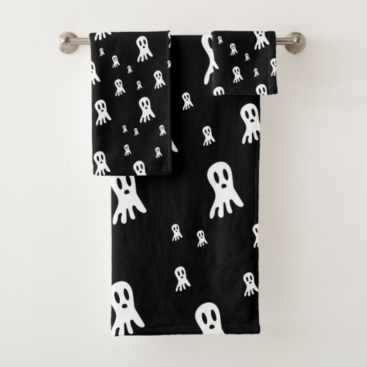Dark Halloween Ghosts Bad Handdoek (Insitu)