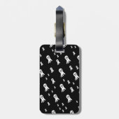 Dark Halloween Ghosts Bagagelabel (Achterkant verticaal)