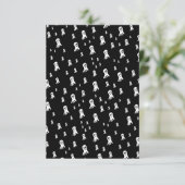 Dark Halloween Ghosts Bedankkaart (Staand voorkant)