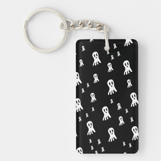 Dark Halloween Ghosts Sleutelhanger (Voorkant)