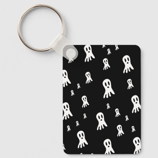 Dark Halloween Ghosts Sleutelhanger (Voorkant)