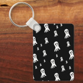 Dark Halloween Ghosts Sleutelhanger (Voorkant)