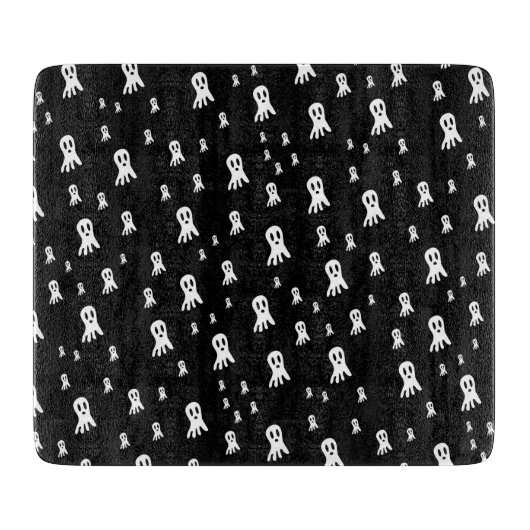 Dark Halloween Ghosts Snijplank (Voorkant)