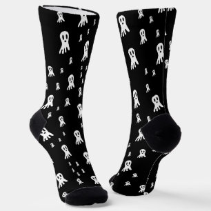 Dark Halloween Ghosts Sokken