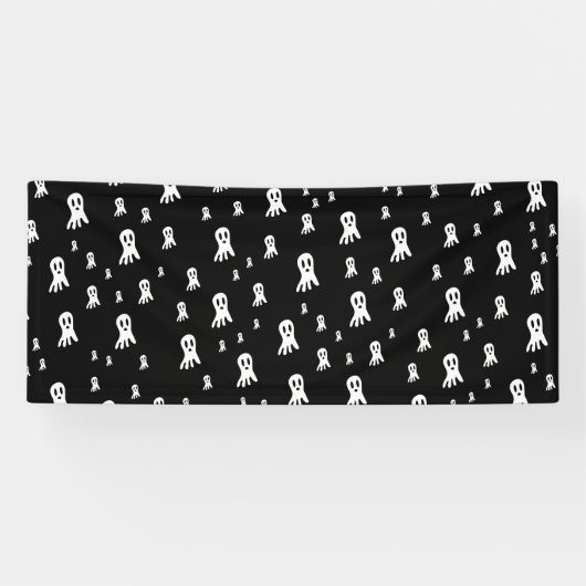 Dark Halloween Ghosts Spandoek (Horizontaal)