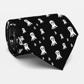 Dark Halloween Ghosts Stropdas (Opgerold)