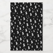 Dark Halloween Ghosts Voedselcontainer Etiket (Enkel label)