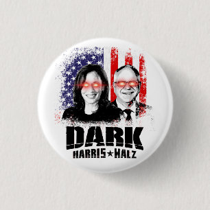 Dark Harris Walz 2024 Ronde Button 3,2 Cm