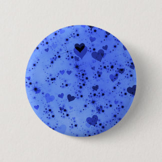 Dark Heart Bokeh Pattern One Ronde Button 5,7 Cm