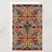 Dark Heart Fantasy Floral Scrapbook Craft Paper Briefpapier (Voorkant / Achterkant)