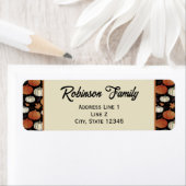 Dark Herfst Pumpkins Retour Adreslabels Etiket (Insitu)