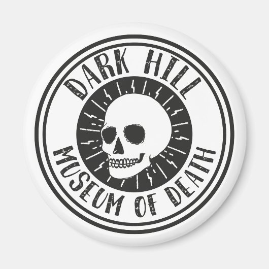 Dark Hill Museum of Death Skull Magnet Magneet (Voorkant)