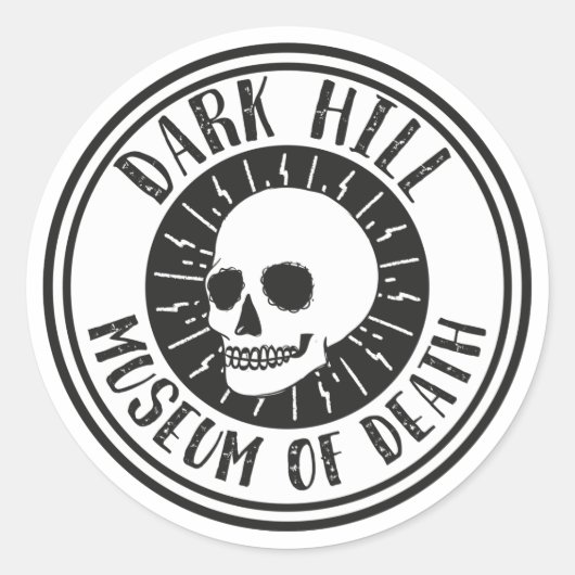 Dark Hill Museum of Death Sticker crâne (Devant)