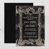 Dark Horror Till Death Do Us Part Wedding Kaart (Voorkant / Achterkant)