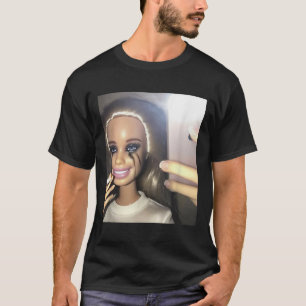 Dark Humor Doll Smoking Selfie Parodie T-shirt