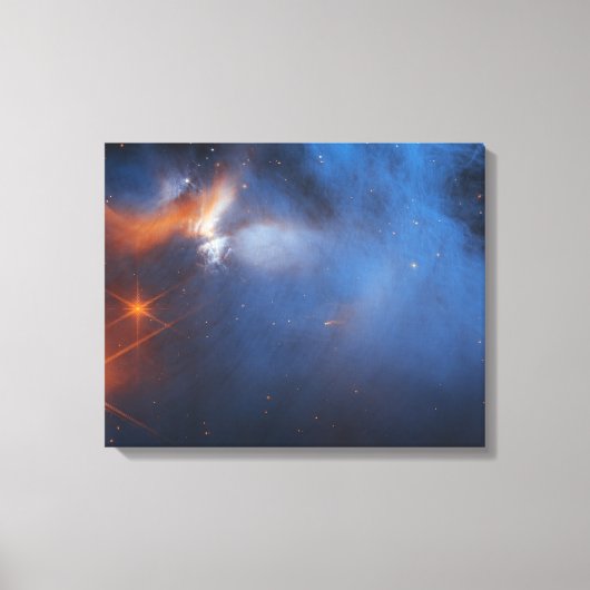 Dark Icy Molecular Cloud | JWST Canvas Afdruk (Voorkant)