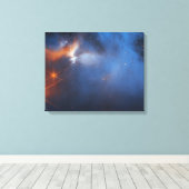 Dark Icy Molecular Cloud | JWST Canvas Afdruk (Insitu (Houten vloer))