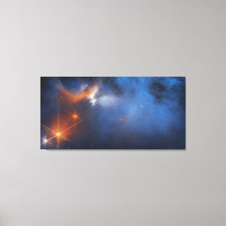 Dark Icy Molecular Cloud | JWST Canvas Afdruk