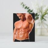 Dark Jeans Hunk Briefkaart (Staand voorkant)