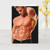 Dark Jeans Hunk Kaart (Gele Bloem)