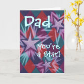 Dark Jester 'Papa, tu es une étoile ! ' carte de v (Fleur jaune)