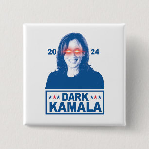 Dark Kamala 2024 Vierkante Button 5,1 Cm
