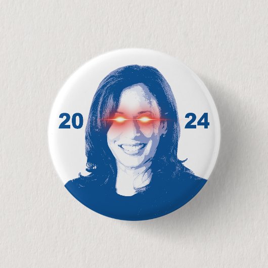 Dark Kamala Harris 2024 Ronde Button 3,2 Cm (Voorkant)